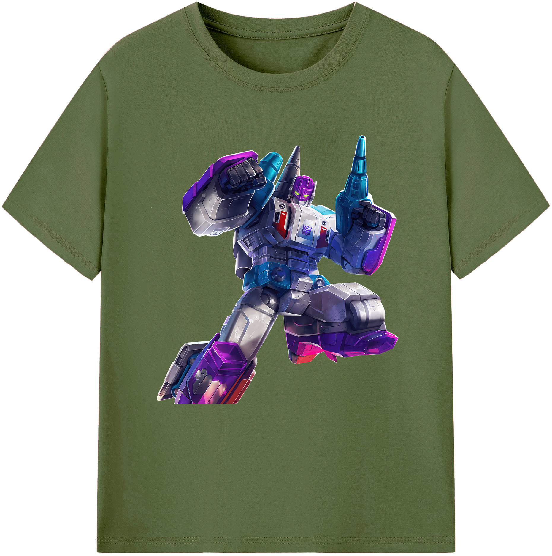 （画像用） Transformers トランスフォーマー 綿100％半袖Tシャツ（フロントプリント）